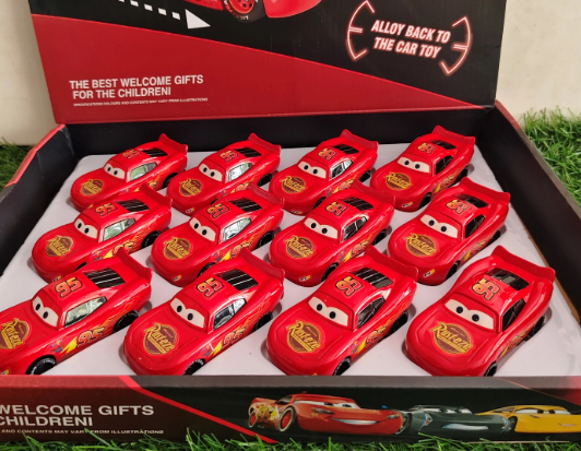 Heavy Metal Diecast Disney Kid Cars Pixar Friction Cars Glow Racers - Red Mcqueen