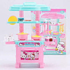 Hello Kitty Miniature Plastic Kitchen Set - 47 pieces Pretend play Set