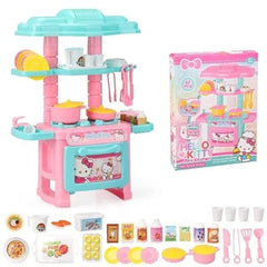 Hello Kitty Miniature Plastic Kitchen Set - 47 pieces Pretend play Set
