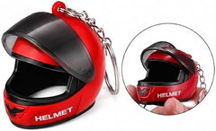 Helmet Keychain, Cute Compact and Super Bright, Flip Mini Motorcycle Helmet Keychain with Movable Visor, Easy to Carry Any 1