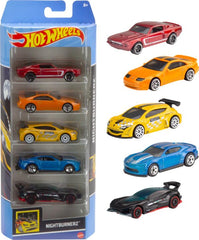 Hot Wheels 5 Car Gift Pack, Metal Cars (Styles May Vary) Multicolor -First Copy