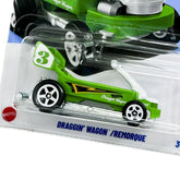 Hot Wheels Draggin' Wagon - Green - With Metal Base (Uncarded - New)
