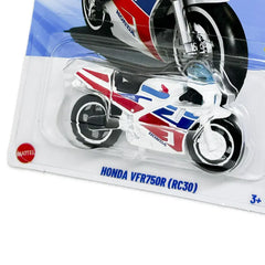 Hot Wheels Honda VFR750R RC30 Moto for Ages 3 Years and Up 224/250 (White)