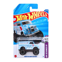 Hot Wheels Monster Dairy Delivery HW Designed by for Ages 3 Years and Up 133/250 (Blue)