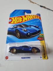 Hot Wheels Pagani Utopia - Blue With Gold Wheels (Uncarded - New)