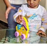 Wooden Half Moon Pull along