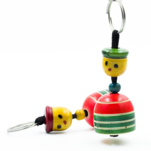 Wooden girl Key chain - Any 1