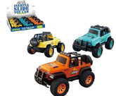 Inertia Slide Toy Car - Friction Powered Jeep 1 Piece