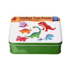 Intellect Toys Puzzle 6 in 1 - Tin Box pack of 1 Random Puzzle - Transport