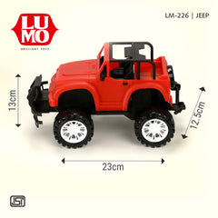 Friction Powered Big Jeep - Unbreakable Plastic Good Quality Jeep
