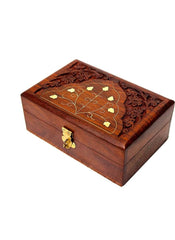 Wooden Jewellery box small - 6"x4" Inch pack of 1