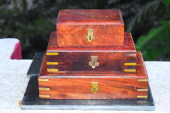 Wooden Jewellery box small - 6"x4" Inch pack of 1