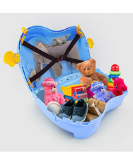 Kids Rideon Suitcase & Small Cabin Luggage Toys Storage - 18 liters Capacity- GREEN