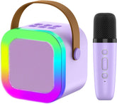 Karaoke Machine for Kids, Portable Bluetooth mike Speaker with Wireless Microphone