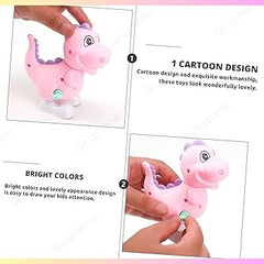 Key Operated Wind Up Toys Colourful Jumping Moving Toy - Rotating head - Dinosaur