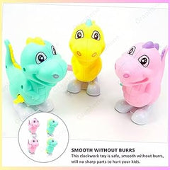 Key Operated Wind Up Toys Colourful Jumping Moving Toy - Rotating head - Dinosaur