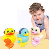 Key Operated Wind Up Toys Colourful Jumping Moving Toy - Rotating head - 1 Duck