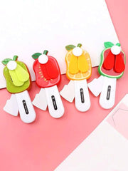 Kid's Hand Pressure Mini Fruit Fan Cool Summer Fan/ Fan Without Battery - pack of Any 1