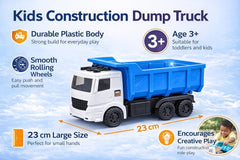 Unbreakable Kids Construction Dump Turbo Truck Toy 23 cm Big Size- Any 1 Random color