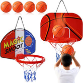 Kids Wall Mountable Basketball Set With One Ball Cartoon Design - small
