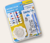 Kids Watercolor Pigment Set - Acrylic Paint Drawing kit