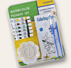 Kids Watercolor Pigment Set - Acrylic Paint Drawing kit