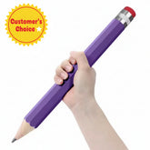 large pencil with writable nib and eraser in backside