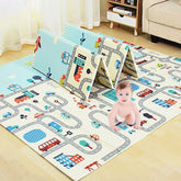 Large Double Sided Water Proof Baby Play Mat, Reversible Play mats for Kids - Extra Large (Size, 6'5" x 6' Ft, Thickness 0.6CM)