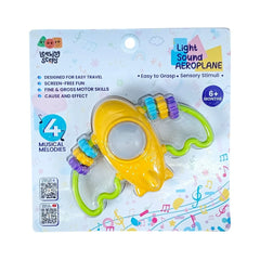 Learning Steps Light Sound Aeroplane – Fun Musical Toy for Babies 6+ Months with Easy Grip Handle and Motor Skill Development