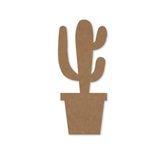 MDF Cactus Shape cutout - 4 inch