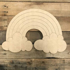 MDF Stencil Rainbow Engraving - 4 inch