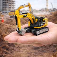 MINI RC EXCAVATOR TOY with Tin Box-Any 1 color JCB