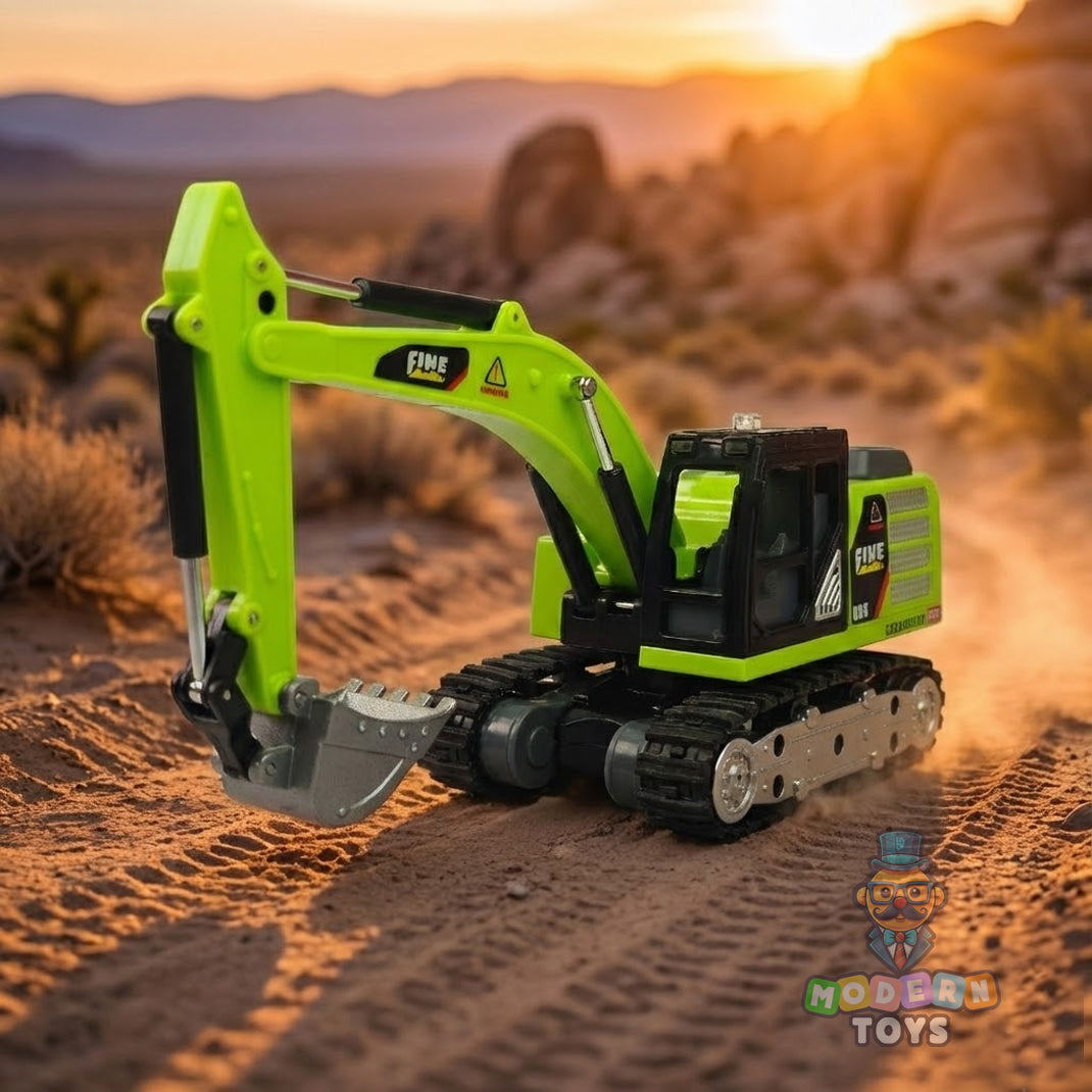 MINI RC EXCAVATOR TOY with Tin Box-Any 1 color JCB