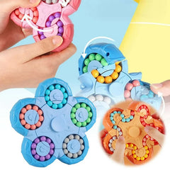 Magic Bean Puzzle Toys, Rotating Magic Bean Fidget Toys 2-in-1