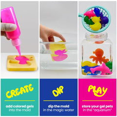 Magic ELF Water Jelly kit - Water Gel Kit - 6 color gel 6 Random Moulds