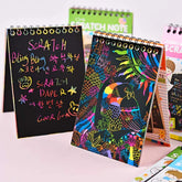 Magic Scratch Notebook/Diary small- 10 Sheets