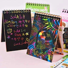 Magic Scratch Notebook/Diary small- 10 Sheets