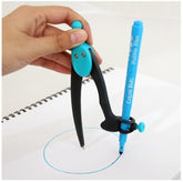 Maped Plastic Graphic 360° Compass- with Universal Stationery Holder Compass And Pencil (Color May Vary)