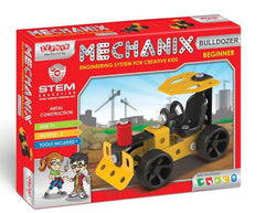 Mechanix Beginner Bulldozer, Diy Stem And Education Metal Construction Set, For Boys & Girls, Multicolour, 7Y+