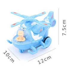 Mini Helicopters Friction Powered Helicopters for Kids - Any 1 Random color