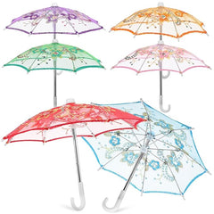 Mini Lace Foldable Umbrella , Doll Umbrellas Shining Decor for Wedding , Baby Shower- Any 1
