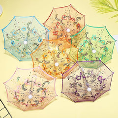 Mini Lace Foldable Umbrella , Doll Umbrellas Shining Decor for Wedding , Baby Shower- Any 1