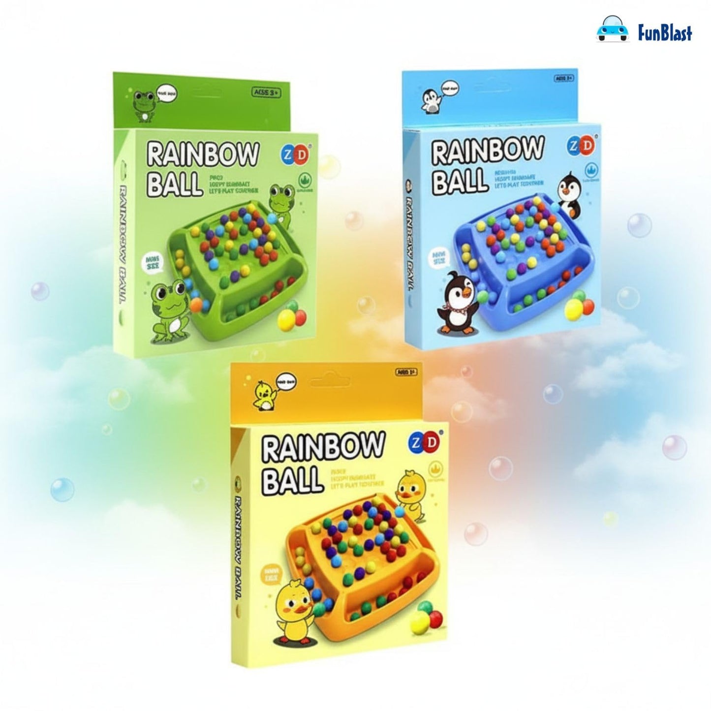 Mini Rainbow Ball Chess Game - Random Color Dispatch