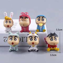 Mini Shinchan Toy Figures - Any 1 Random