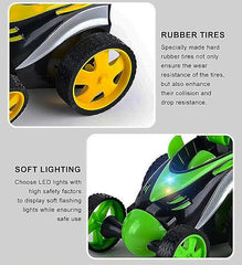 Mini Stunt Car Remote Control Rechargeable Car Toy for Kids - 360 Degree Spinning (Multicolor)