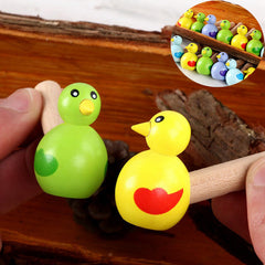 Mini Wooden Bird Whistle Toy - Any 1 Random Colour