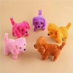 Moving Puppy Dog with Lighting Stuffed Soft Plush Animal Toy with Sound music-Any 1 Random color