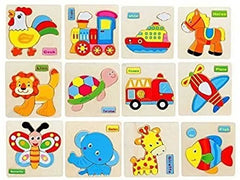Multi Shapes Animal Puzzle Board combo-4