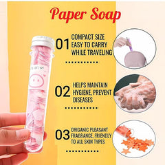 Paper Soap -Any 1 Dissolvable Soap Sheets For Hand Wash - Small Mini Pocket Size Portable Box