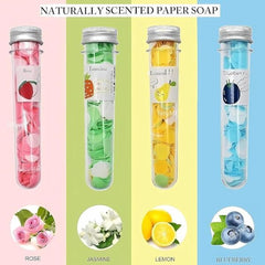 Paper Soap -Any 1 Dissolvable Soap Sheets For Hand Wash - Small Mini Pocket Size Portable Box